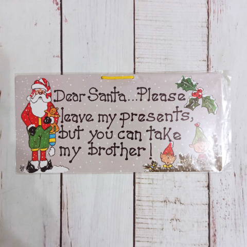 Tabliczka Dear Santa... Please...