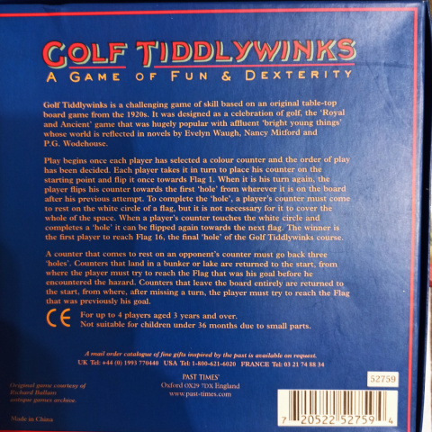 Golf Tiddlywinks - gra w pchełki retro na polu golfowym