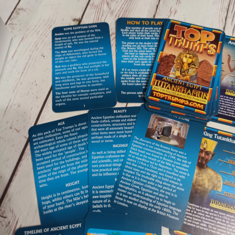 TOP TRUMPS - Ancient Egypt - Tutankhamun