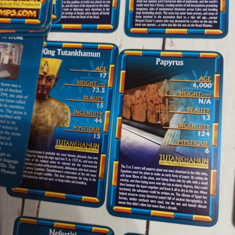 TOP TRUMPS - Ancient Egypt - Tutankhamun