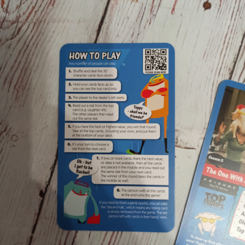 TOP TRUMPS Friends 30 Top Moments TOP TRUMPS Friends 30 Top Moments