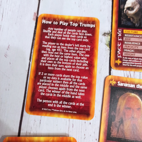 TOP TRUMPS - Lord of the Rings TOP TRUMPS - Lord of the Rings