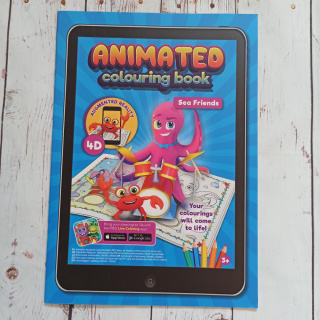 ANIMATED Colouring Book SEA FRIENDS 4D