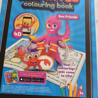 ANIMATED Colouring Book SEA FRIENDS 4D