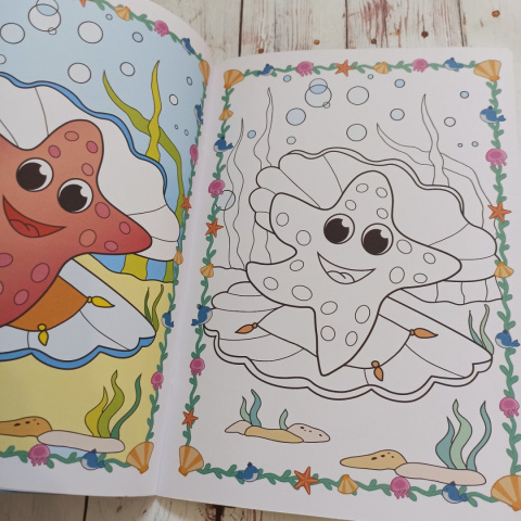 ANIMATED Colouring Book SEA FRIENDS 4D