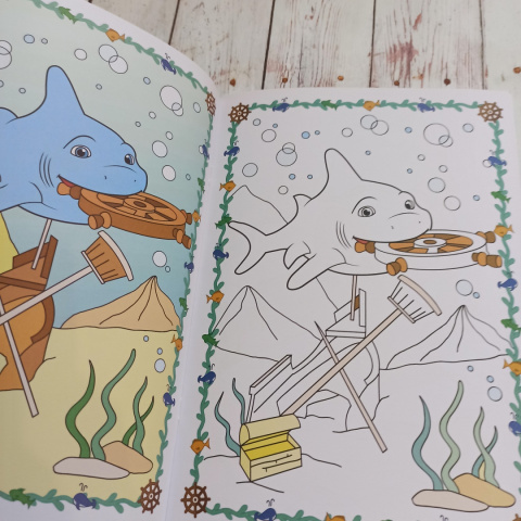 ANIMATED Colouring Book SEA FRIENDS 4D