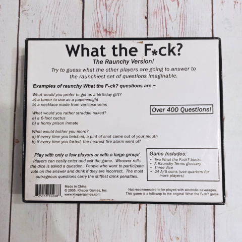 Gra dla dorosłych "What the F*ck?" Gra dla dorosłych "What the F*ck?"