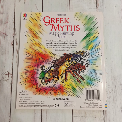 Greek Myths Magic Painting Book